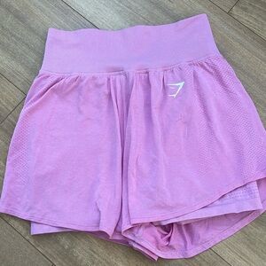 Pink gymshark shorts